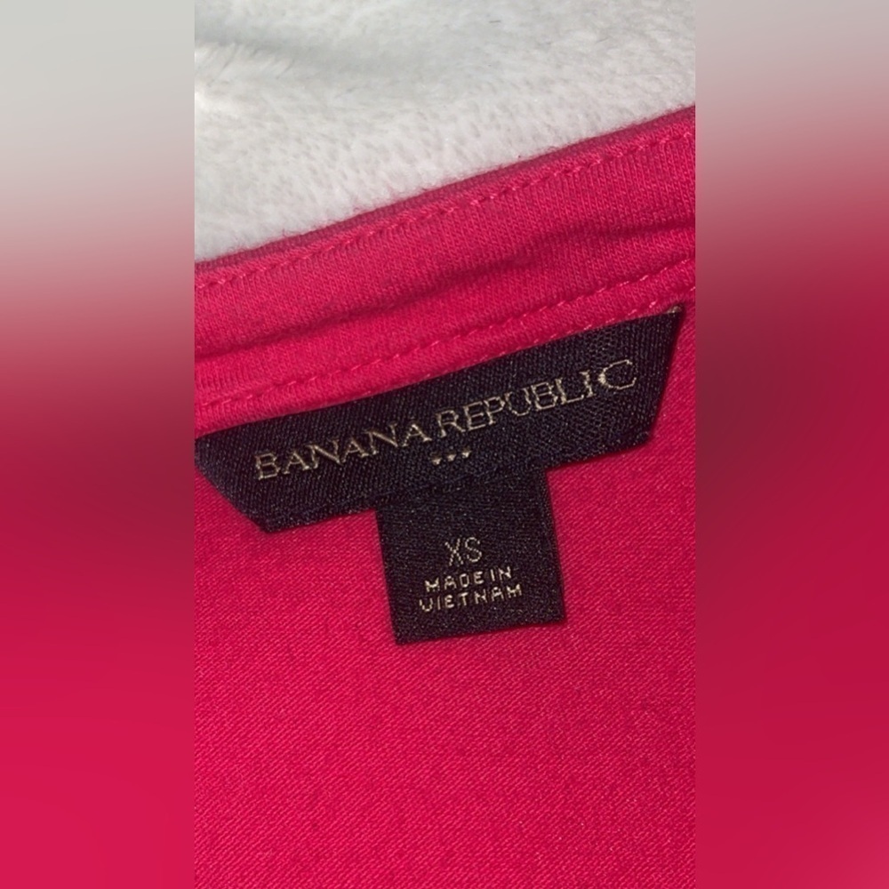 Banana Republic Petal Sleeve Pink Scoop neck Top XS - Picture 7 of 9